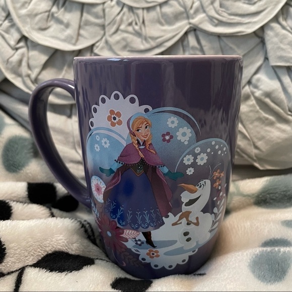 DISNEY Frozen Ana Olaf Authentic Disney Store Purple Mug - Picture 3 of 6
